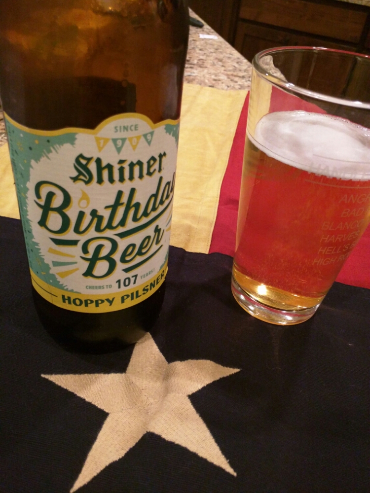 Shiner Birthday Beer 107 (Hoppy Pilsner)