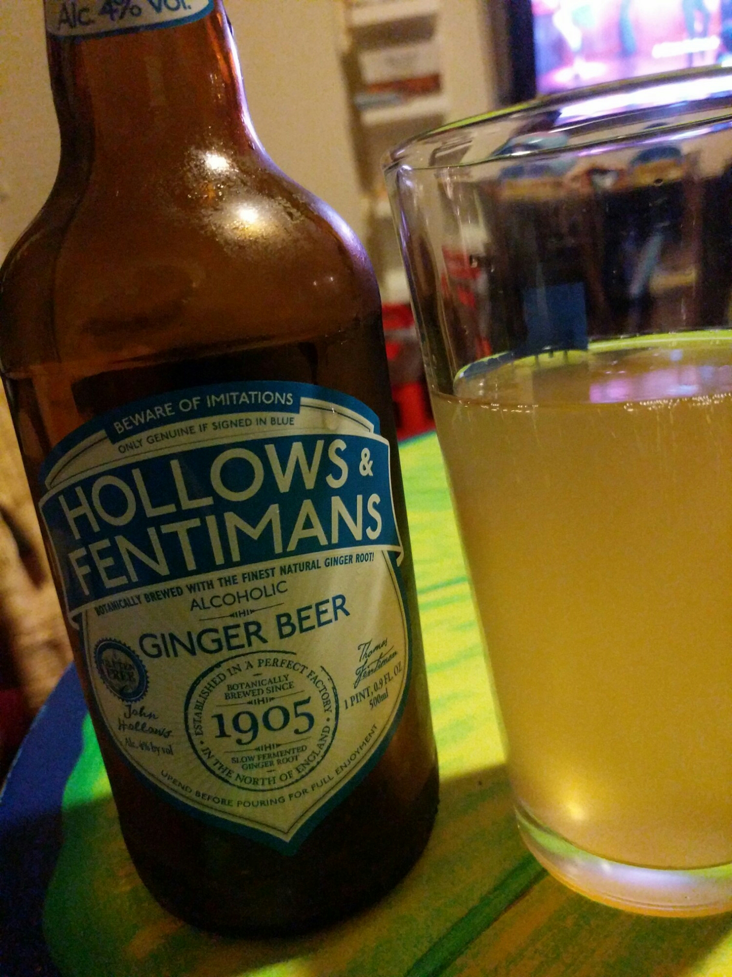 Hollows & Fentimans Alcoholic Ginger Beer
