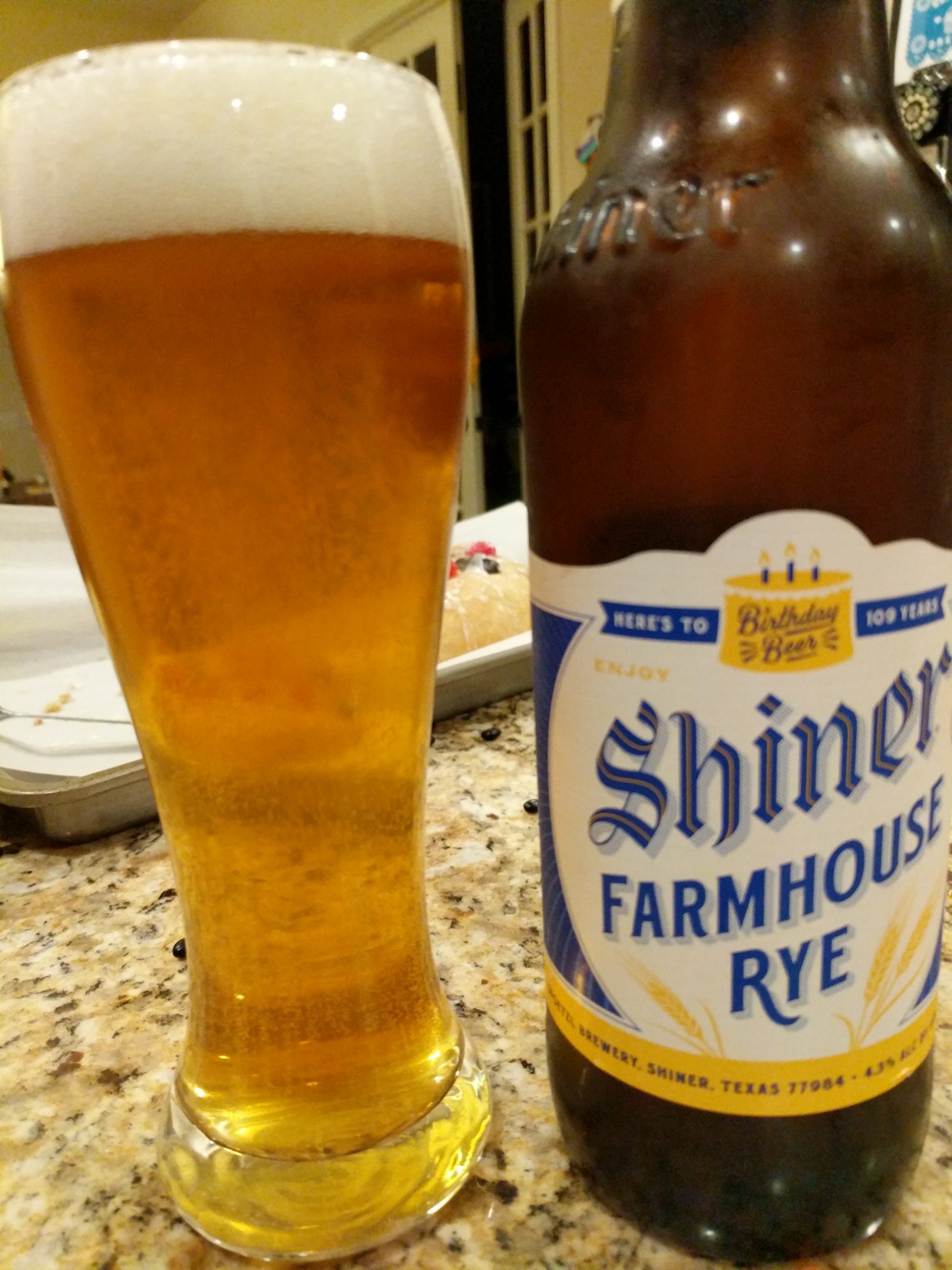 Shiner Birthday Beer 109 (Farmhouse Rye)